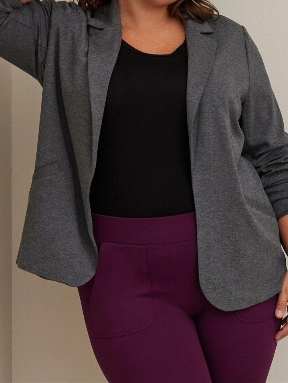 torrid Charcoal Open-Front Blazer 3x NWT